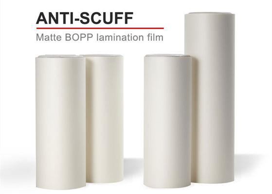 350mm 30mic Anti-Scuff Glossy BOPP Thermal Lamination Film For Printing And Packaging